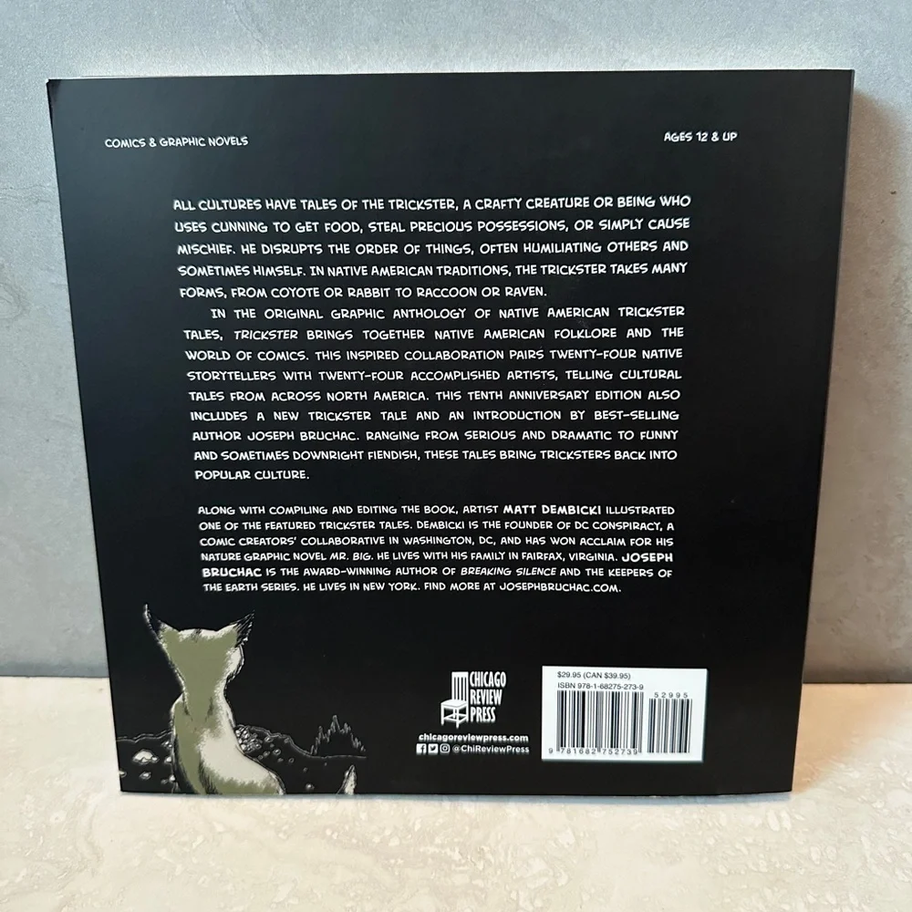 TRICKSTER: NATIVE AMERICAN TALES, A GRAPHIC COLLECTION, By Matt Dembicki NEW